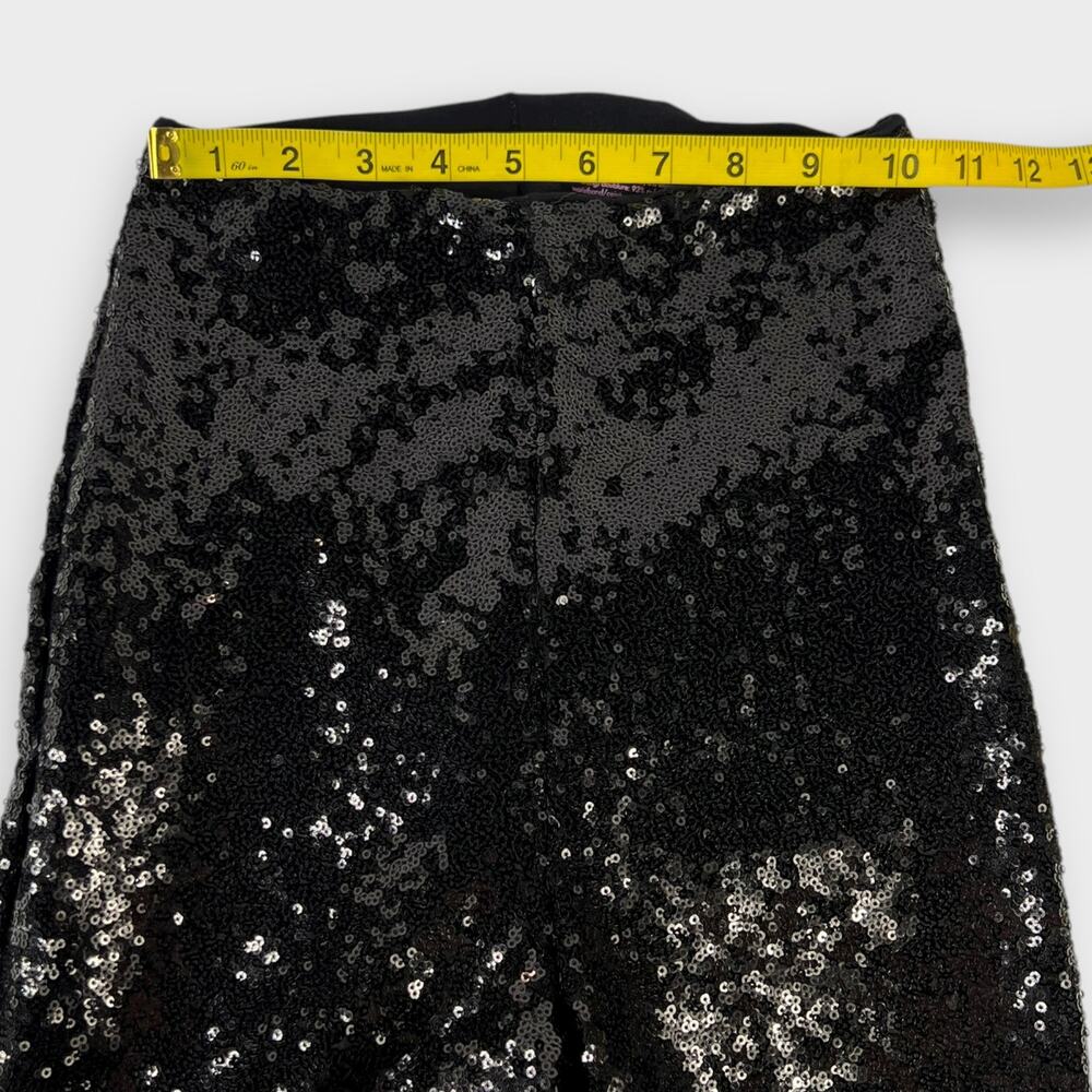 Commando Sequin Flare Leggings Black Size XS - Picture 6 of 7